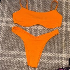 Hollister Bright Orange Swimwear